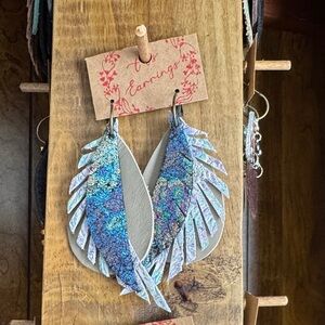 Elegant Multicolor Feather Earrings